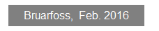 Textfeld: Bruarfoss,  Feb. 2016
