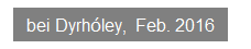 Textfeld: bei Dyrh�ley,&nbsp; Feb. 2016
